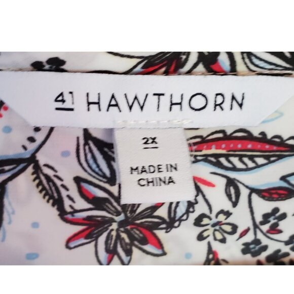 41 Hawthorn Peytan Lattice Detail Blouse - Picture 4 of 4